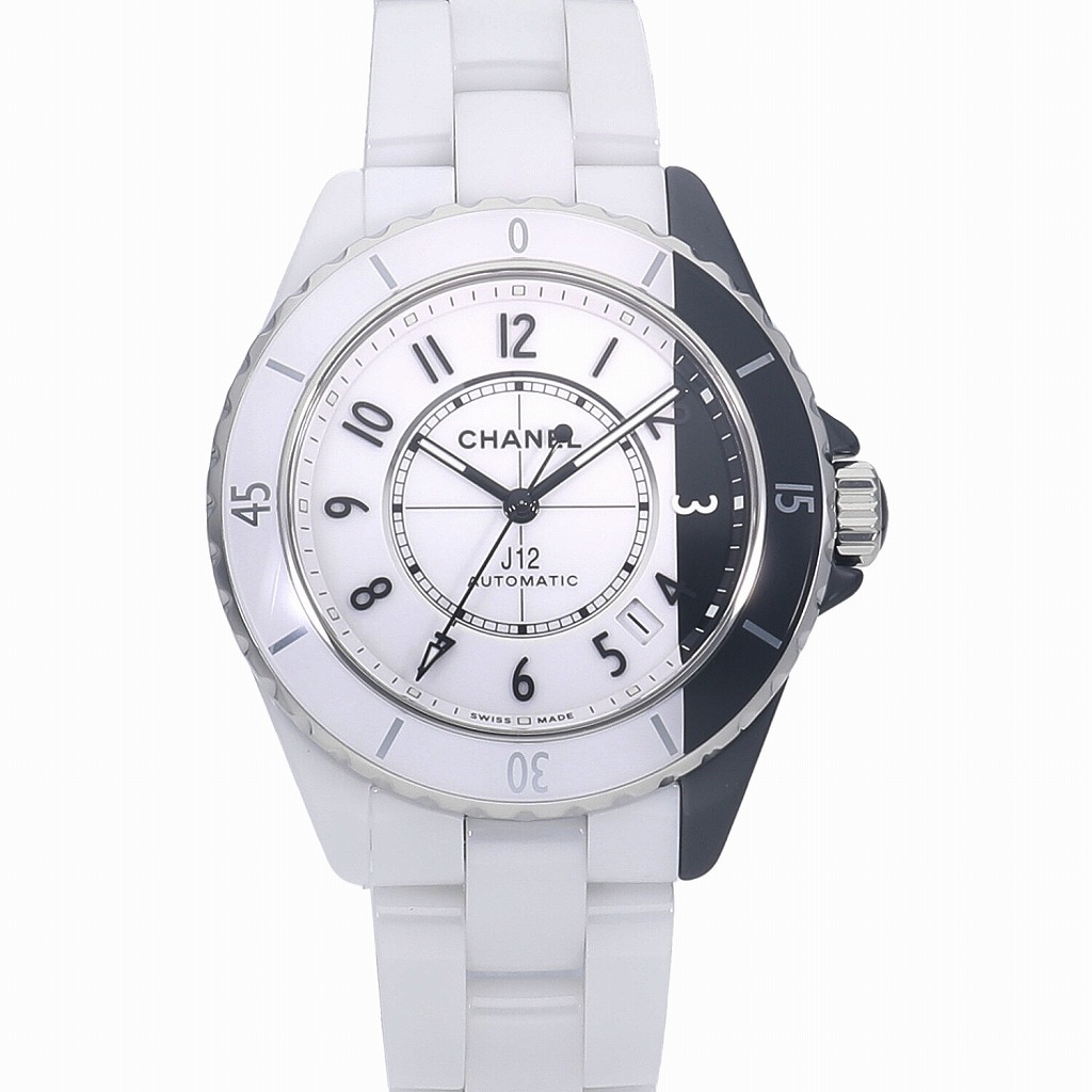 [中古]シャネル J12 パラドックス ホワイト×ブラック H6515 メンズ