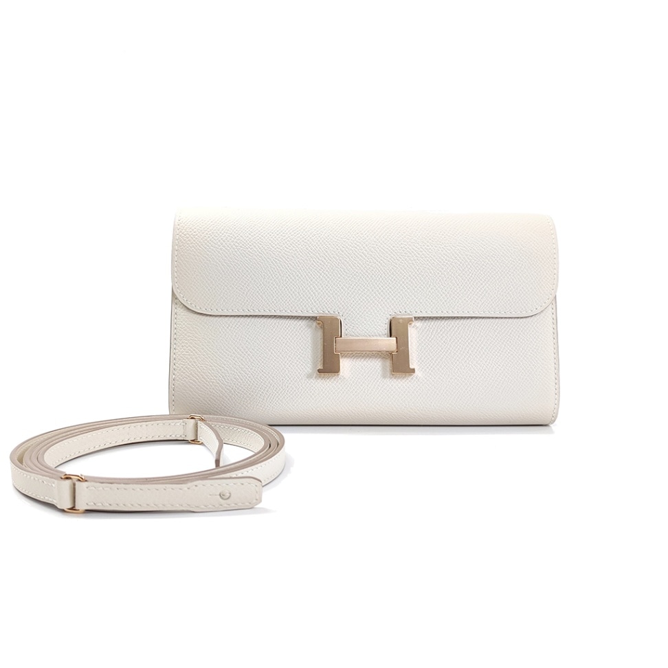 [新品]エルメス コンスタンス トゥーゴー ヴォーエプソン クレ ピンクゴールド金具