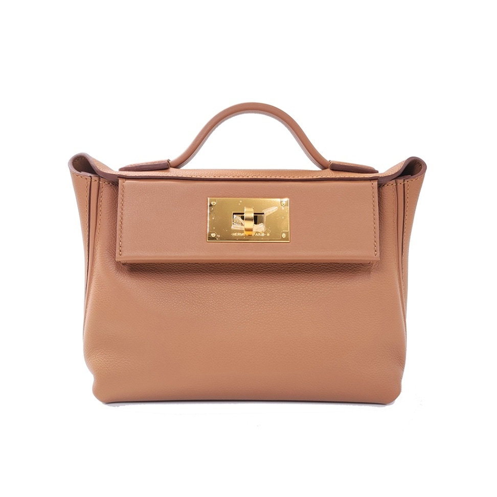 [新品]エルメス サック 24/24-21 ヴァンキャトルミニ ゴールド エヴァーカラー ゴールド金具