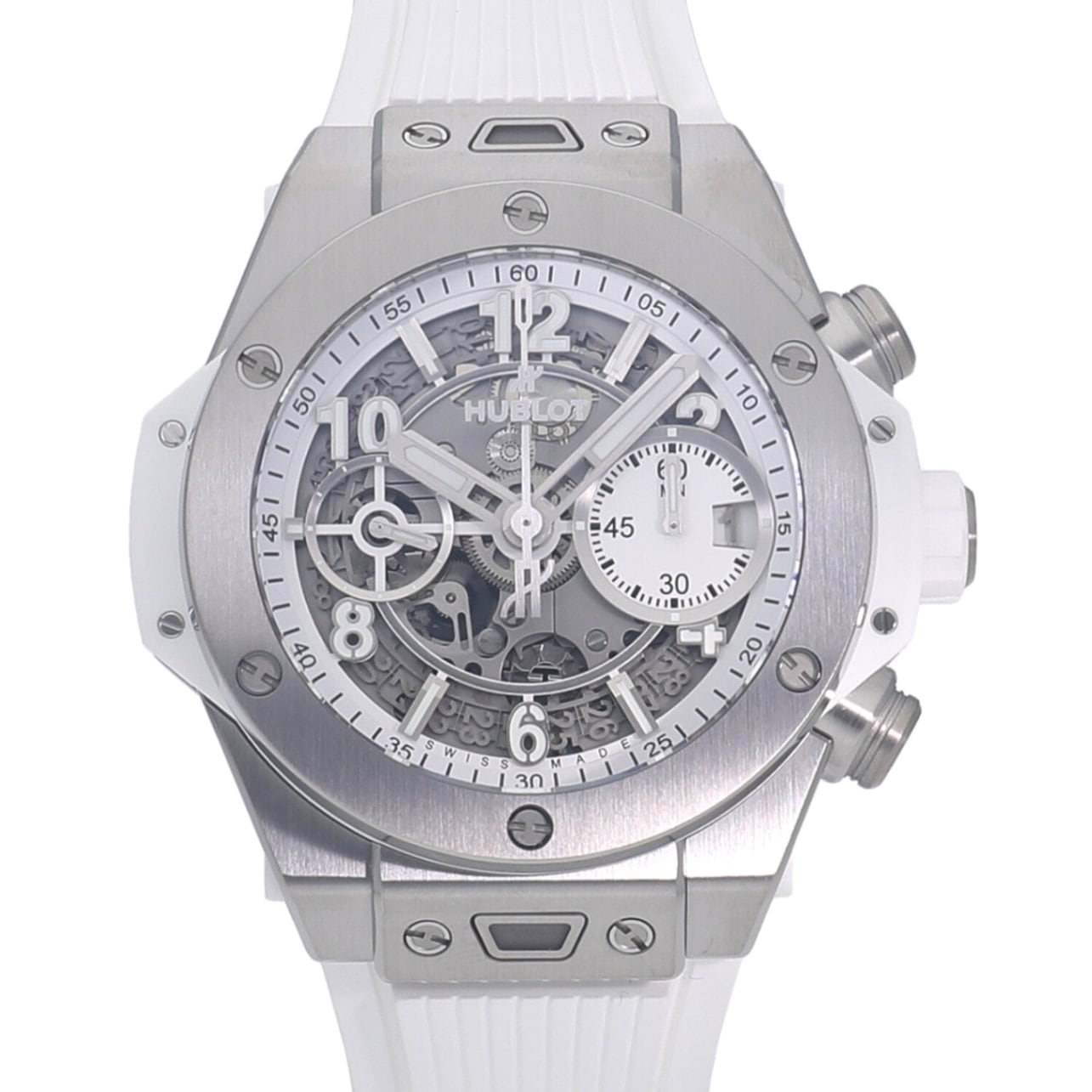 [新品]ウブロ ビッグバン ウニコ チタニウム ホワイト スケルトン 441.NE.2011.RW メンズ