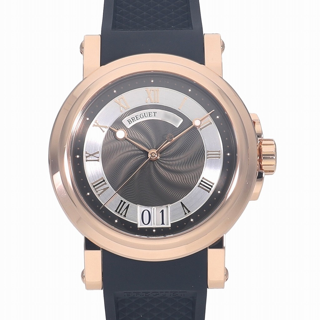 [中古]ブレゲ マリーンII ラージデイト ブラック 5817BR/Z2/5V8 メンズ