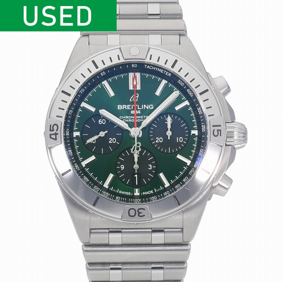 [中古]ブライトリング クロノマット B01 42 ベントレー グリーン×ブラック AB01343A1L1A1 / AB0134 メンズ