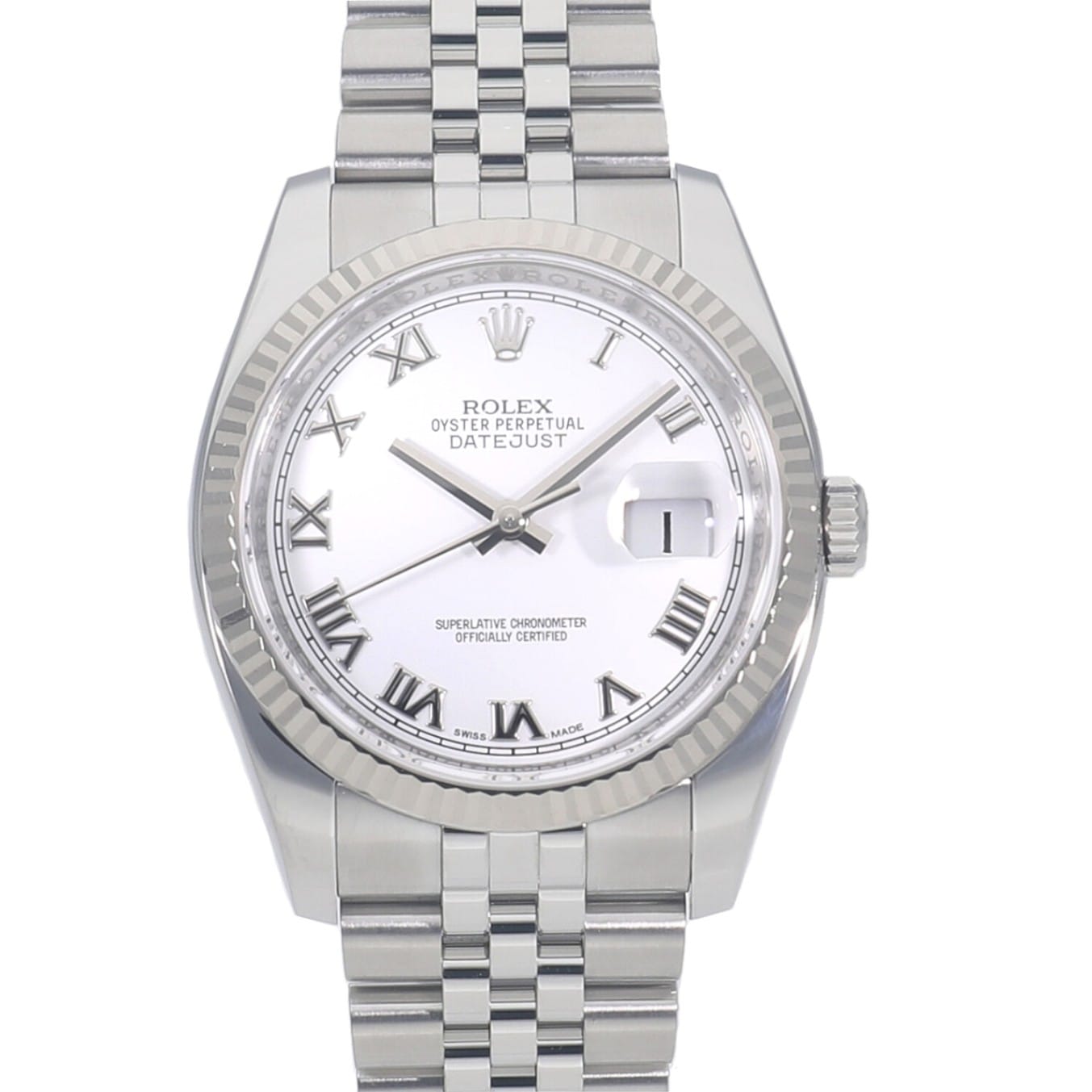 [中古]ロレックス デイトジャスト ホワイト 116234 ランダム メンズ
