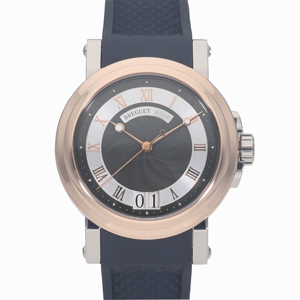 [中古]ブレゲ マリーンII ラージデイト グレー 5817BE/Z2/5V8 メンズ