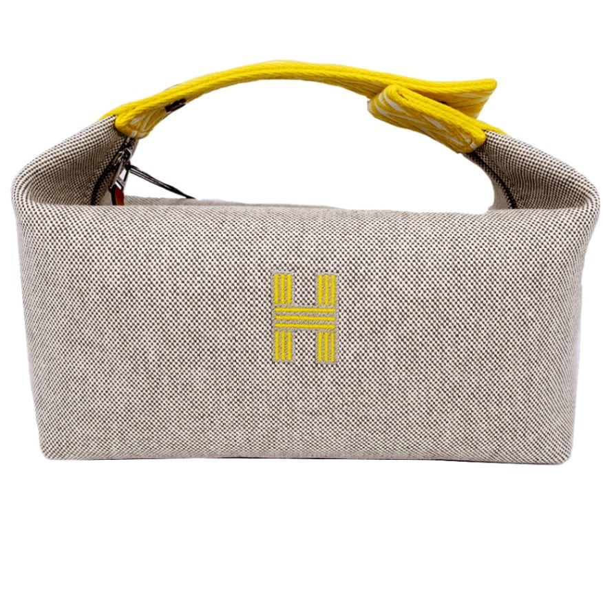 [新品]エルメス ブリッド・ア・ブラック PM キャンバス ジョーヌシトロン