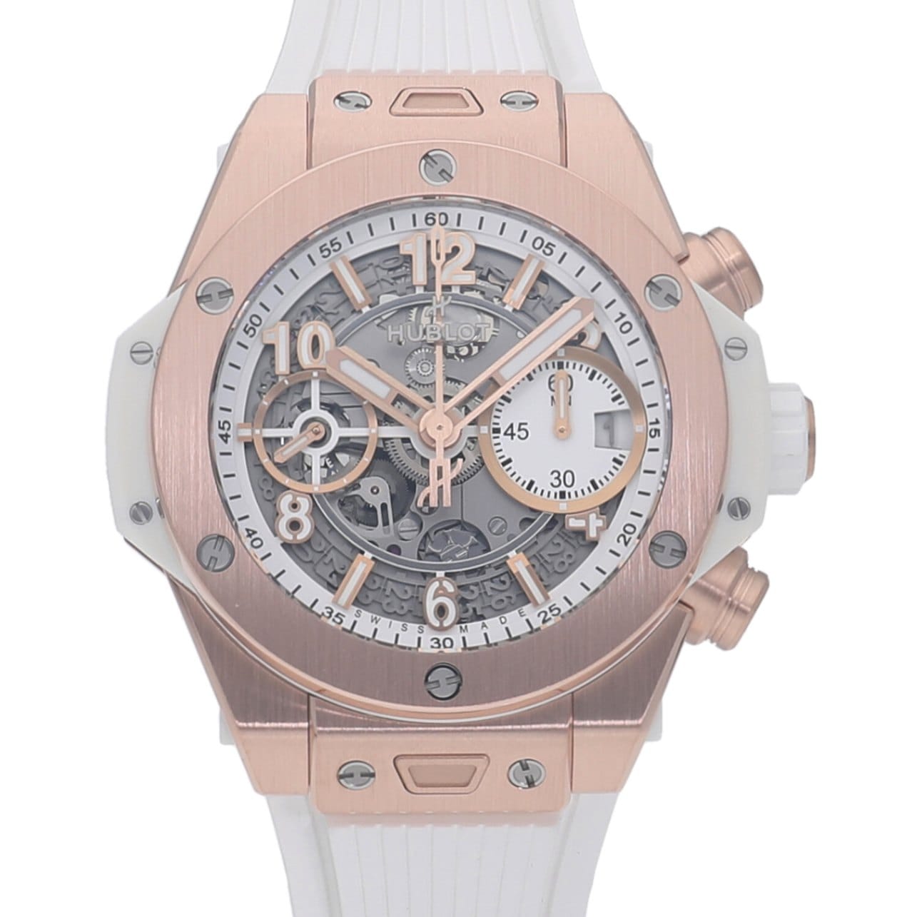 [新品]ウブロ ビッグバン ウニコ キングゴールド ホワイト スケルトン 441.OE.2011.RW メンズ