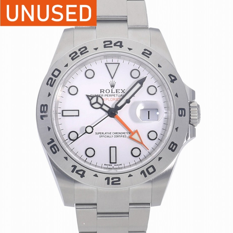 [未使用]ロレックス エクスプローラーⅡ ホワイト 216570 メンズ