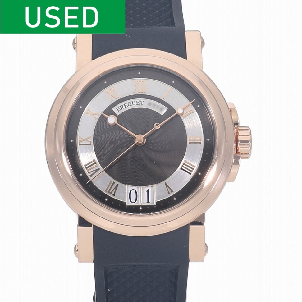 [中古]ブレゲ マリーンII ラージデイト ブラック 5817BR/Z2/5V8 メンズ