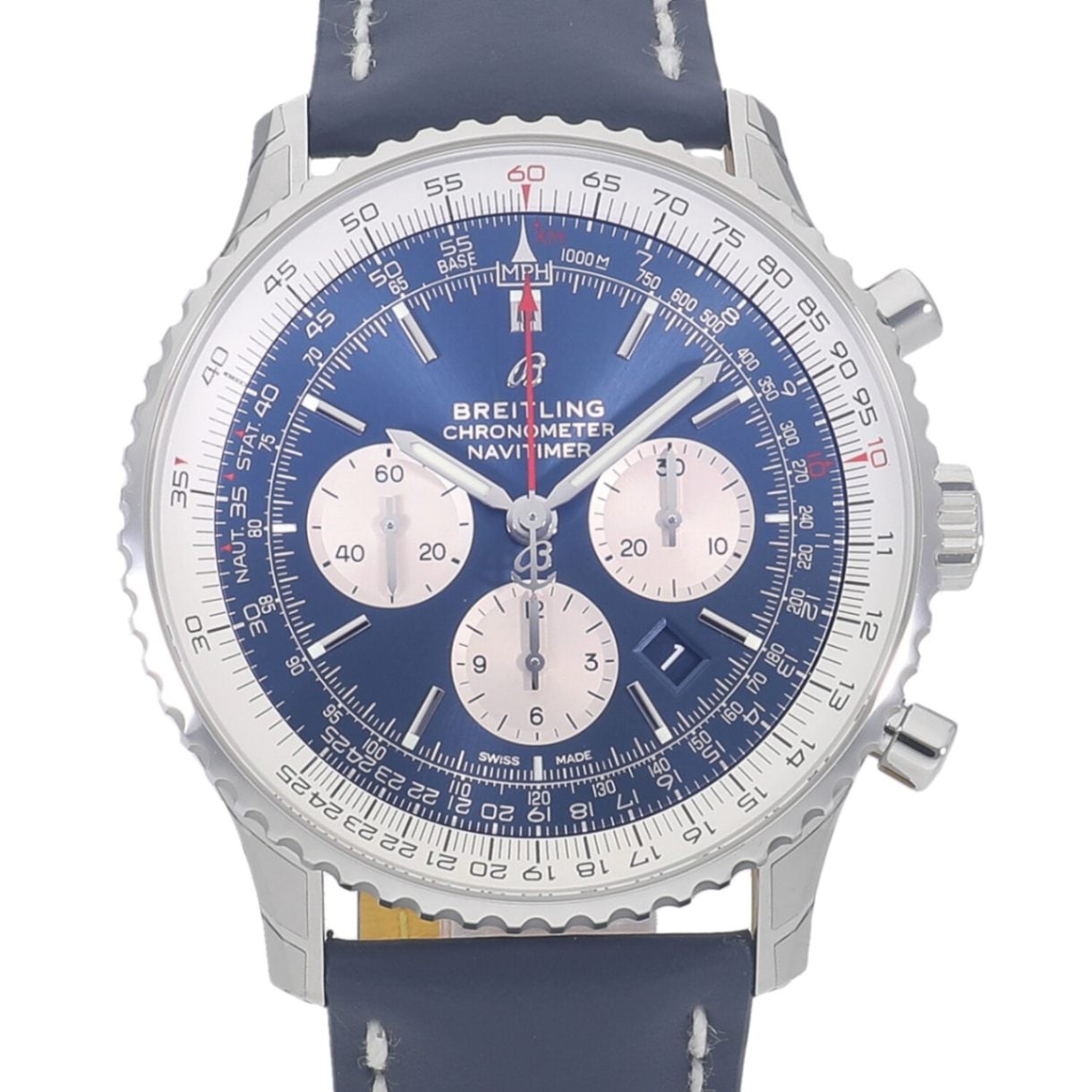 [新品]ブライトリング ナビタイマー B01 クロノグラフ 46 ブルー AB0127211C1X1 メンズ