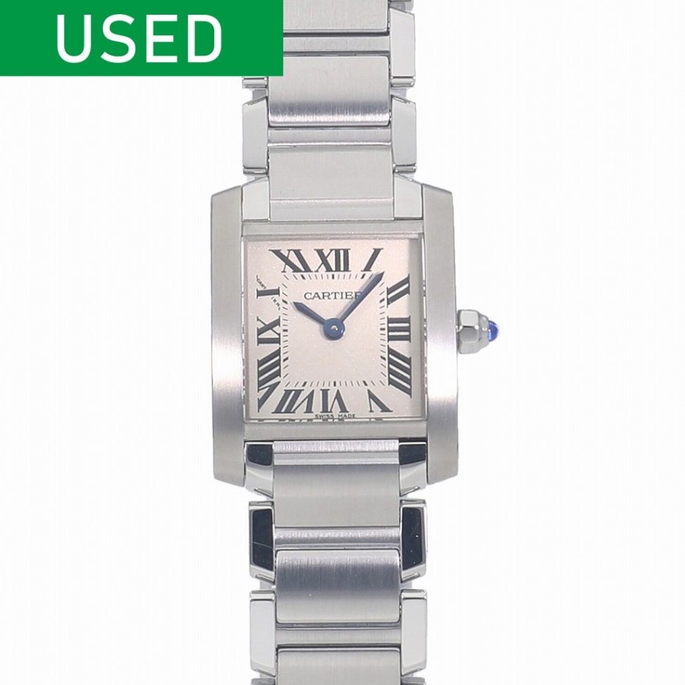 [中古]カルティエ タンクフランセーズ SM シルバー W51008Q3 レディース