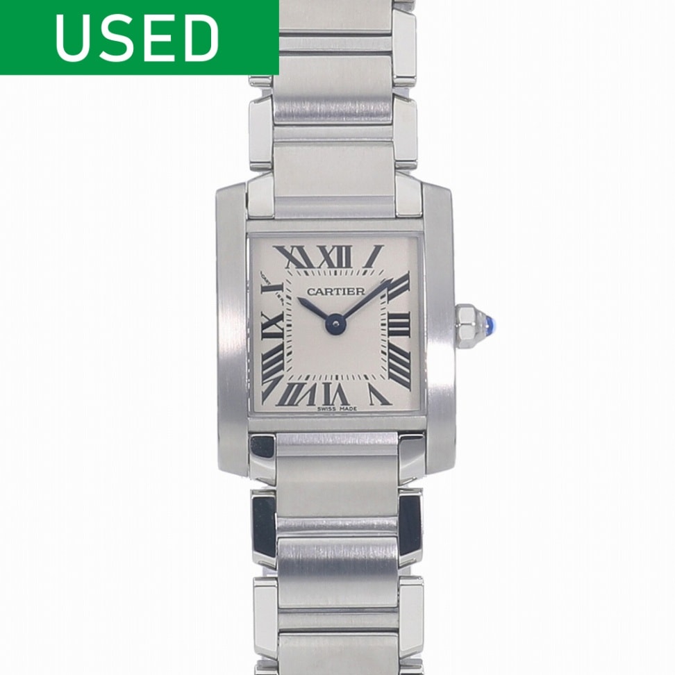 [中古]カルティエ タンクフランセーズ SM シルバー W51008Q3 レディース