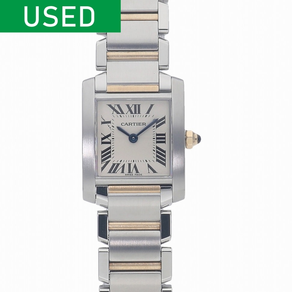 [中古]カルティエ タンクフランセーズ SM アイボリー W51007Q4 レディース