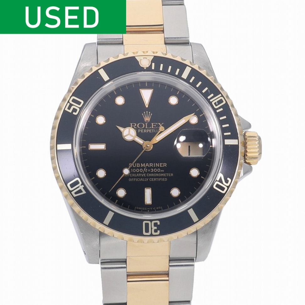 [中古]ロレックス サブマリーナー デイト ブラック 16613 N番 メンズ