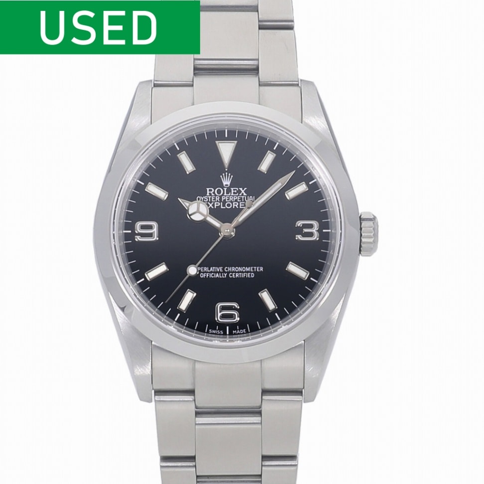 [中古]ロレックス エクスプローラー I ブラック 114270 Z番 メンズ