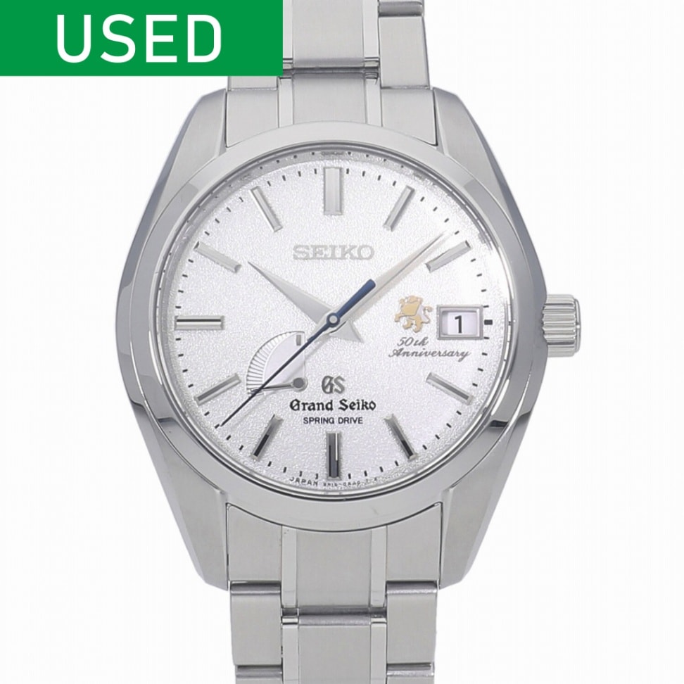 [中古]セイコー グランドセイコー 50周年記念 300本限定 スプリングドライブ パワーリザーブ シルバー SBGA055 / 9R15-0AA0 メンズ