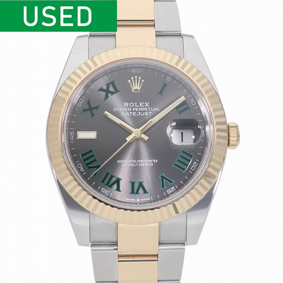 [中古]ロレックス デイトジャスト 41 スレートローマ 126333 ランダム メンズ