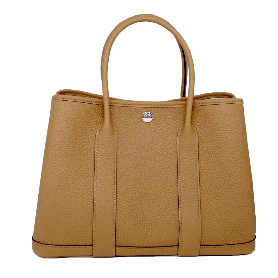 [新品]エルメス ガーデンパーティ30 TPM ビスキュイ ヴォーネゴンダ シルバー金具