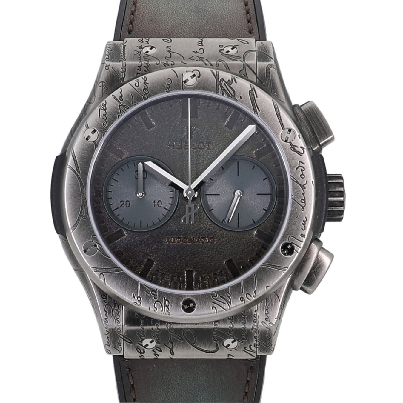 [中古]ウブロ クラシック フュージョン クロノグラフ ベルルッティ コールドブラウン 世界限定200本 コールドブラウン 521.NX.05IB.VR.BER19 メンズ