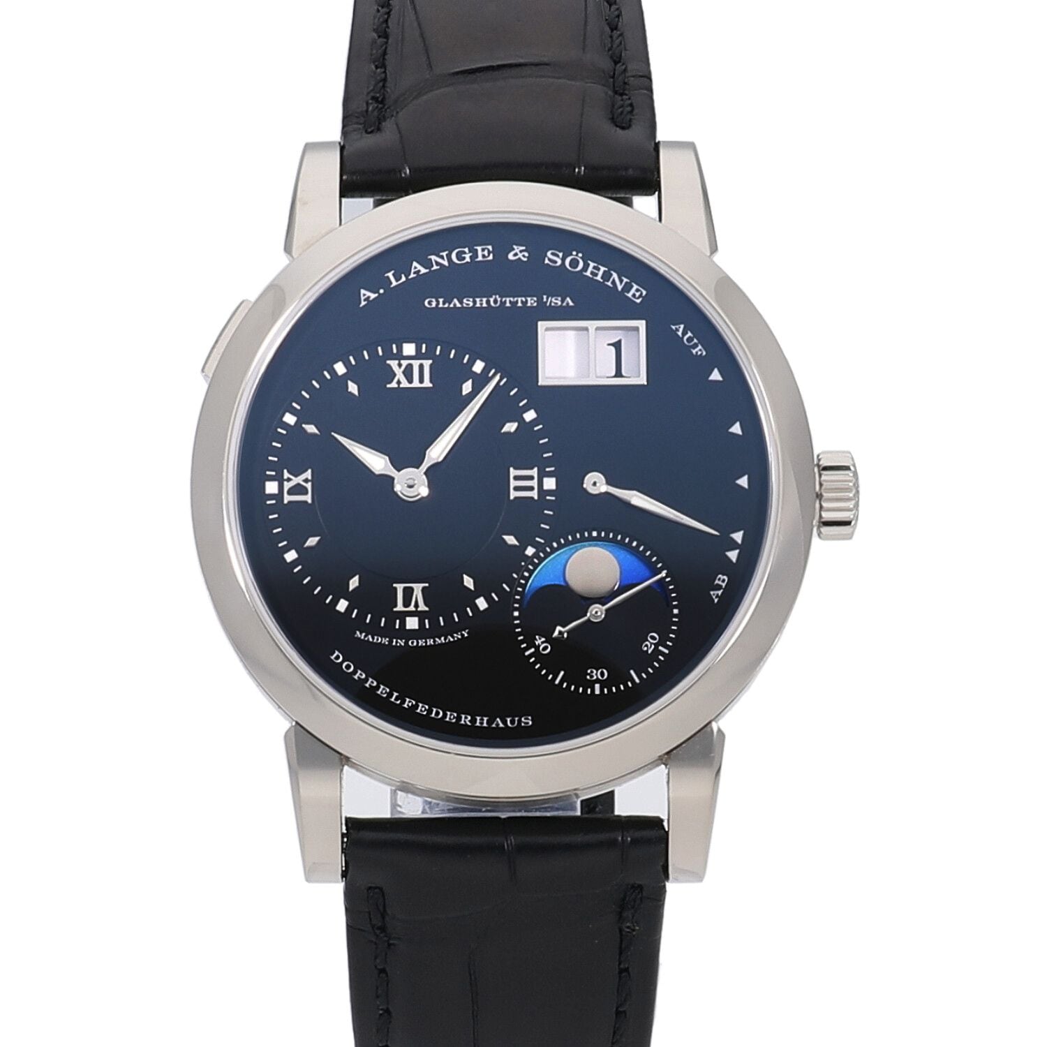 [中古]ランゲ&ゾーネ ランゲ1 ムーンフェイズ ブラック 192.029 / LS1923AG メンズ