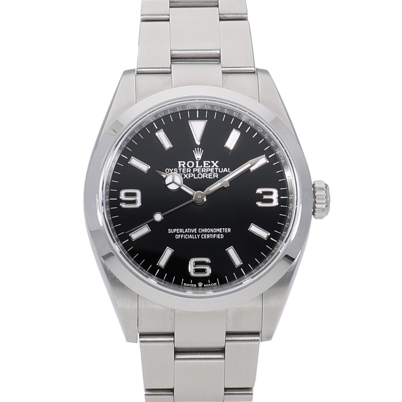 [中古]ロレックス エクスプローラー I ブラック 124270 ランダム メンズ