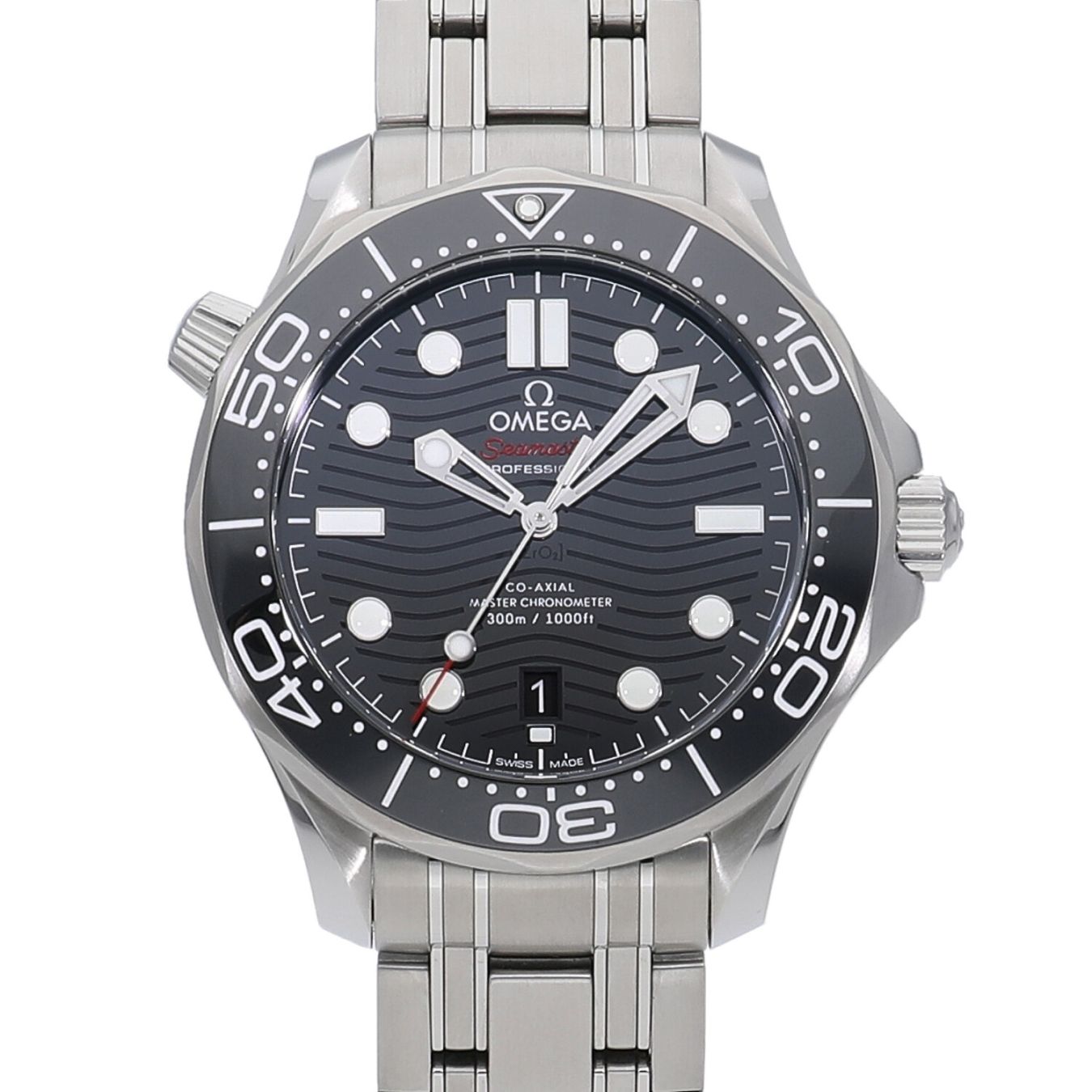 [中古]オメガ シーマスターダイバー300m マスターコーアクシャル クロノメーター 42mm ブラック 210.30.42.20.01.001 メンズ