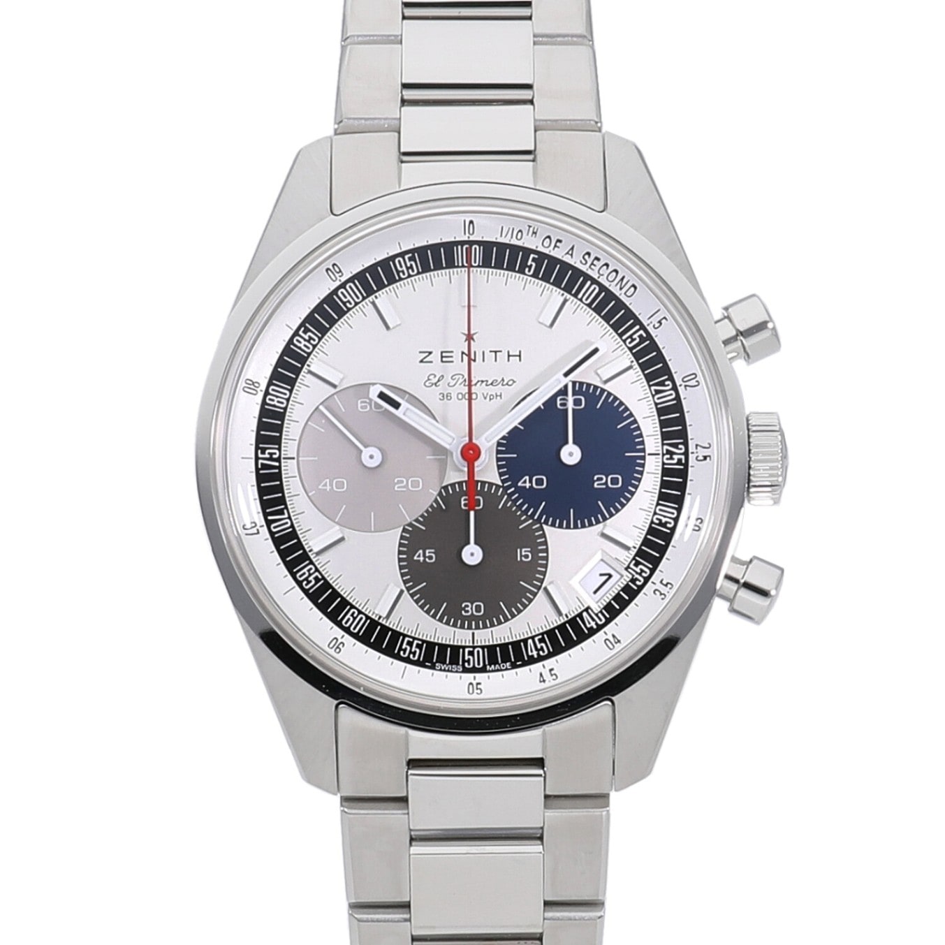 [新品]ゼニス クロノマスター オリジナル 1969 シルバー×マルチカラー 03.3200.3600/69.M3200 メンズ