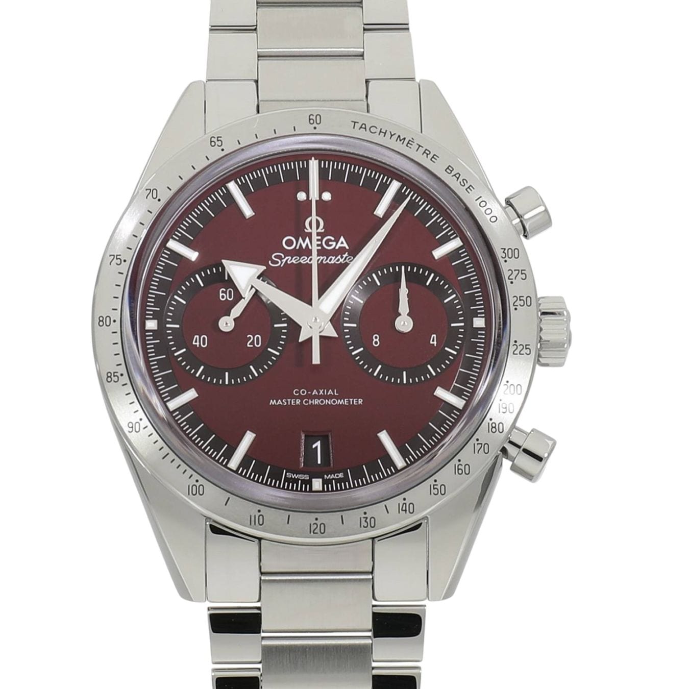 [新品]オメガ スピードマスター '57 コーアクシャル マスタークロノメーター クロノグラフ 40.5mm 332.10.41.51.11.001 レッド メンズ