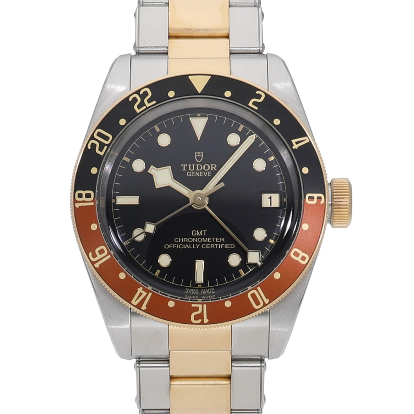 [中古]チューダー ブラックベイ GMT S&G ブラック M79833MN-0001 メンズ