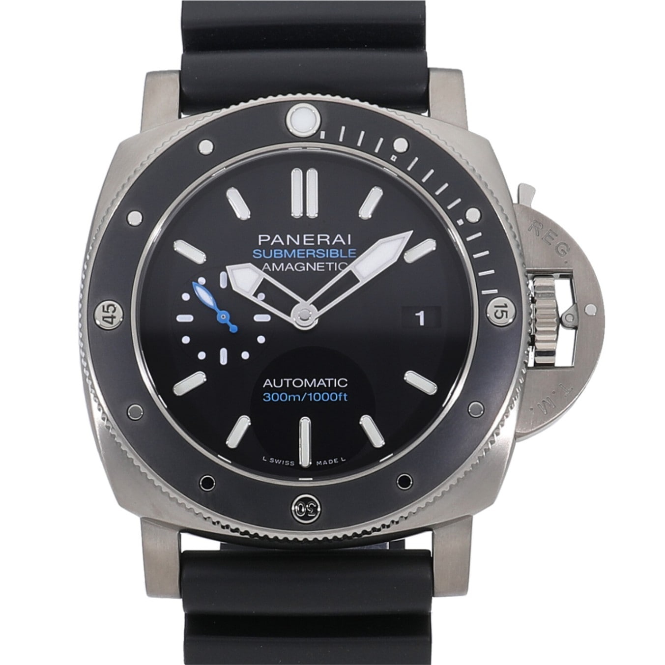 [中古]パネライ ルミノール サブマーシブル 1950 アマグネティック 3デイズ オートマティック チタニオ ブラック PAM01389 W番 メンズ