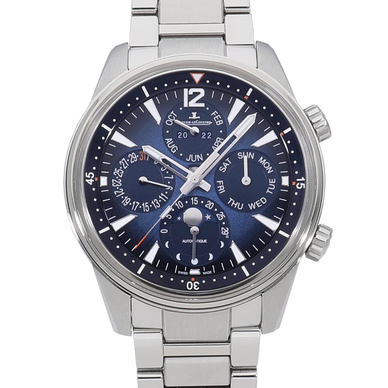 [未使用]ジャガールクルト ポラリス パーペチュアルカレンダー ブルー Q9088180 / 842.8.A8.S メンズ