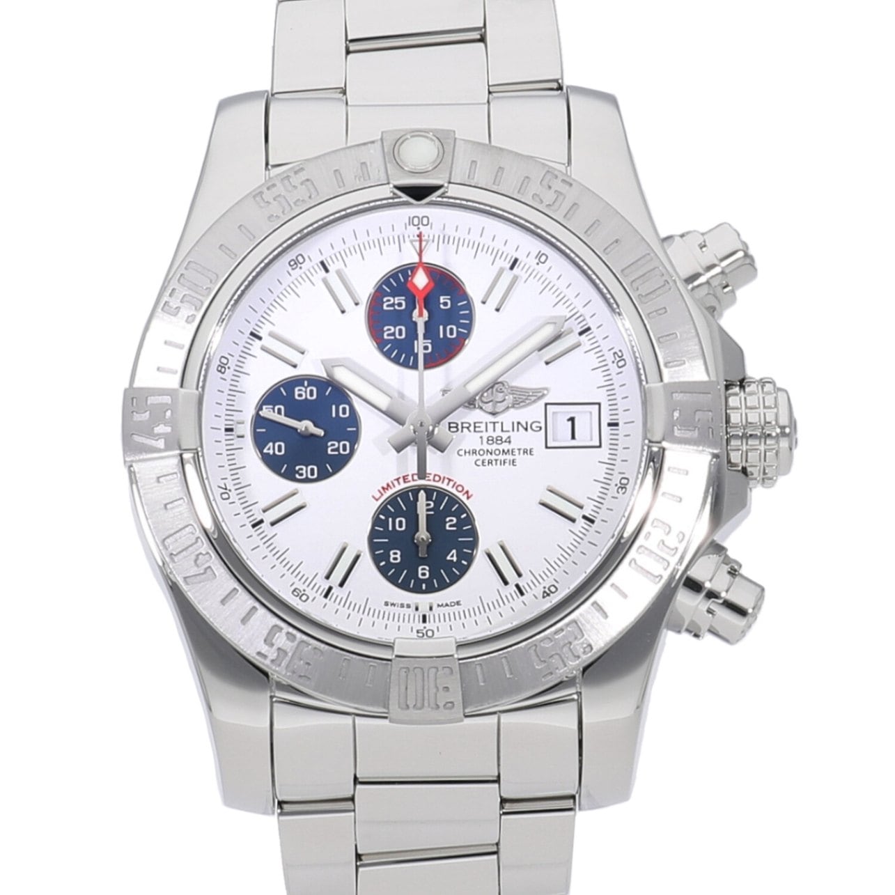 [中古]ブライトリング アベンジャー II 日本限定500本 ホワイト×ブルー A339AJAPSS / A13381 メンズ