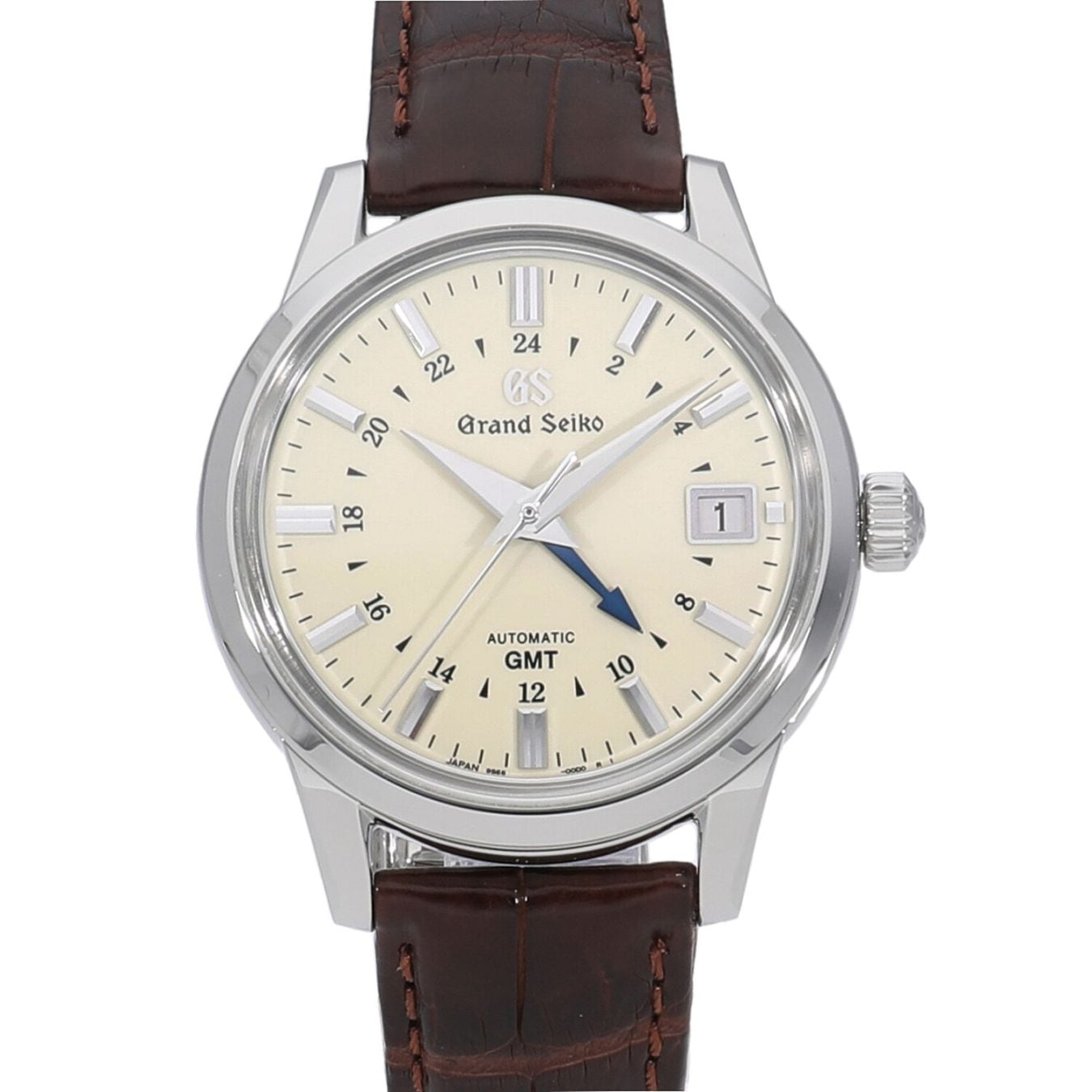 [中古]セイコー グランドセイコー メカニカル GMT アイボリー SBGM221 メンズ