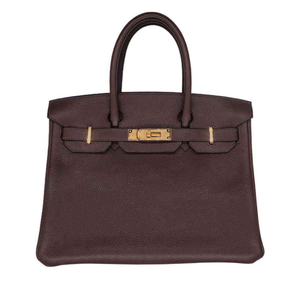 [中古]エルメス バーキン30 エベンヌ バレニアフォーブル ゴールド金具