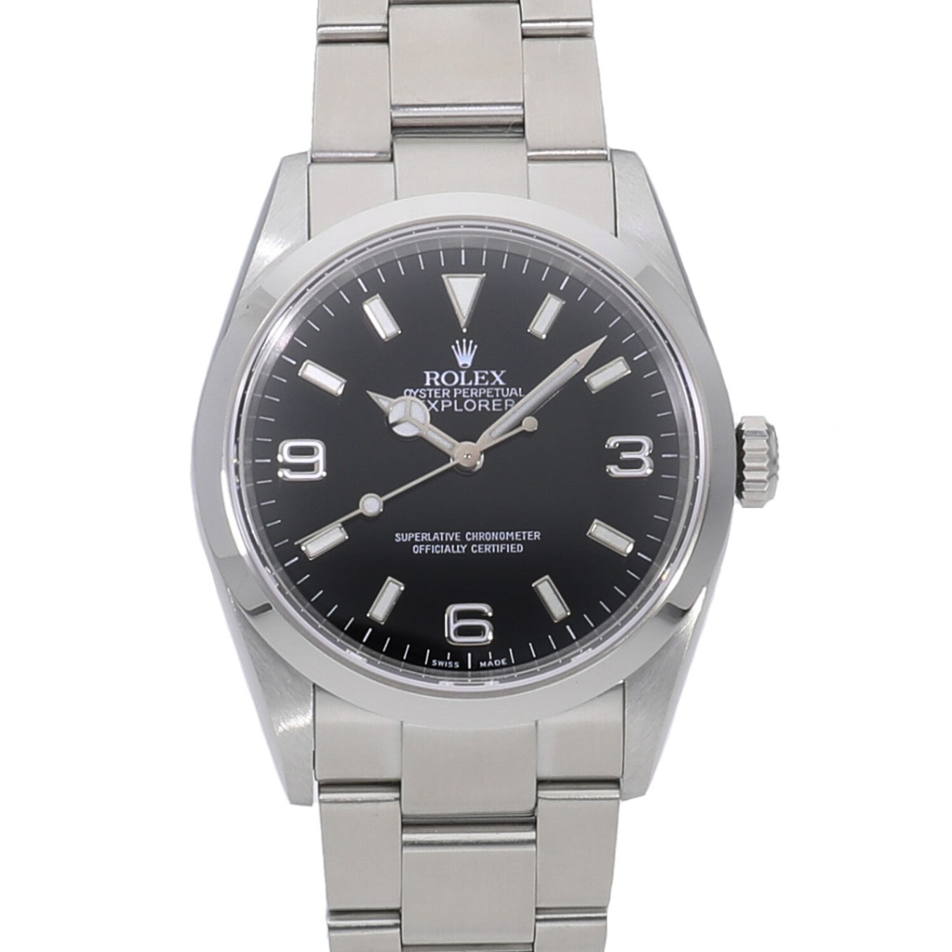 [中古]ロレックス エクスプローラーI ブラック 114270 F番 メンズ