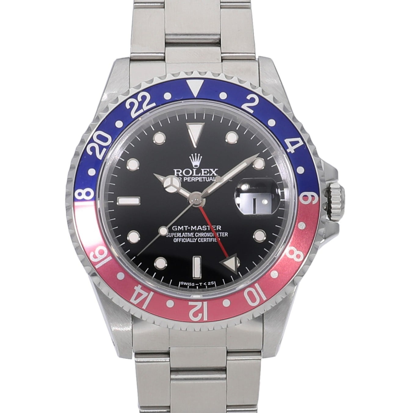 [中古]ロレックス GMTマスター 赤青/ペプシ スパイダー ブラック 16700 T番 メンズ