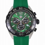 [新品]タグホイヤー フォーミュラ1 クォーツ クロノグラフ CAZ101AP.FT8056 グリーン メンズ