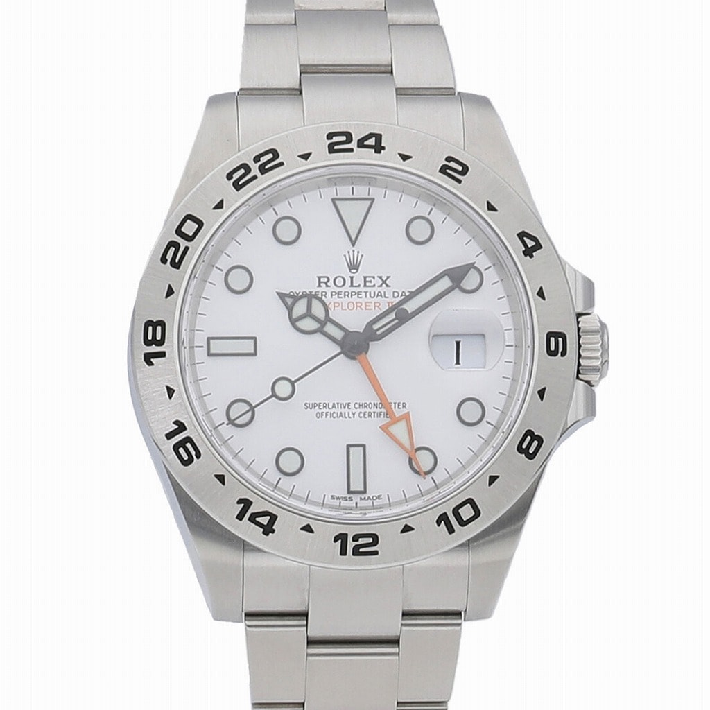 [中古]ロレックス エクスプローラーⅡ ホワイト 216570 ランダム メンズ