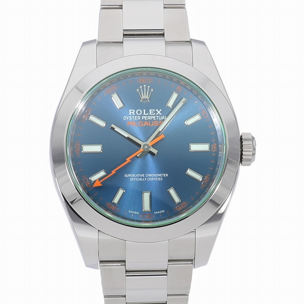 [中古]ロレックス ミルガウス ブルー 116400GV ランダム メンズ
