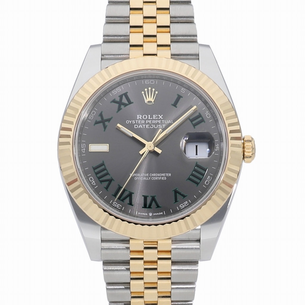 [未使用]ロレックス デイトジャスト 41 スレートローマ 126333 ランダム メンズ