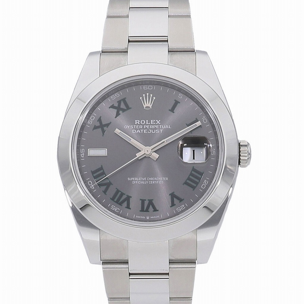 [中古]ロレックス デイトジャスト 41 スレートローマ 126300 ランダム メンズ