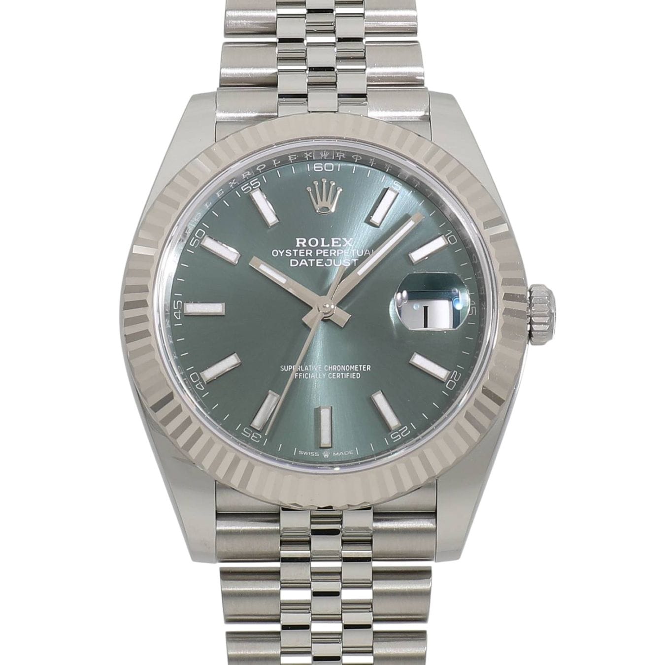 [新品]ロレックス デイトジャスト 41 126334 ミントグリーン メンズ