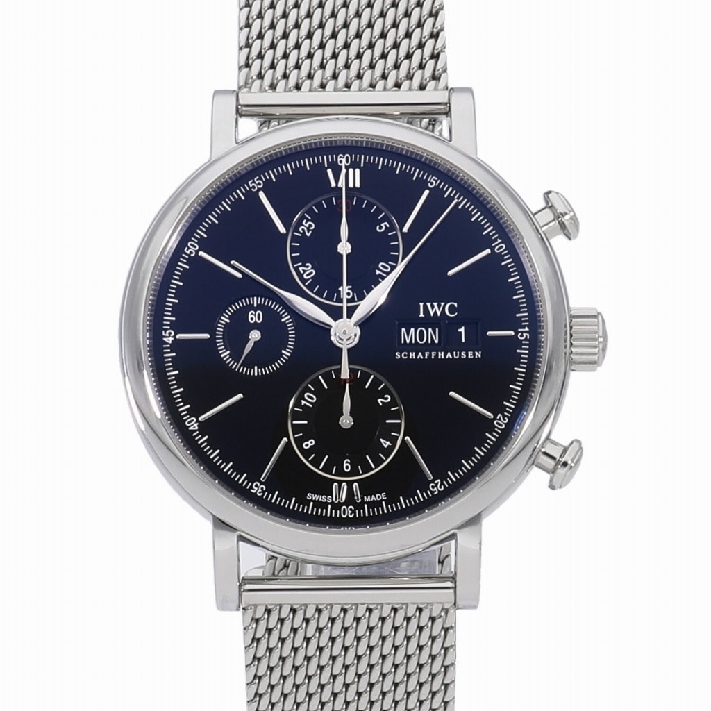 [新品]IWC ポートフィノ クロノグラフ ブラック IW391010 メンズ