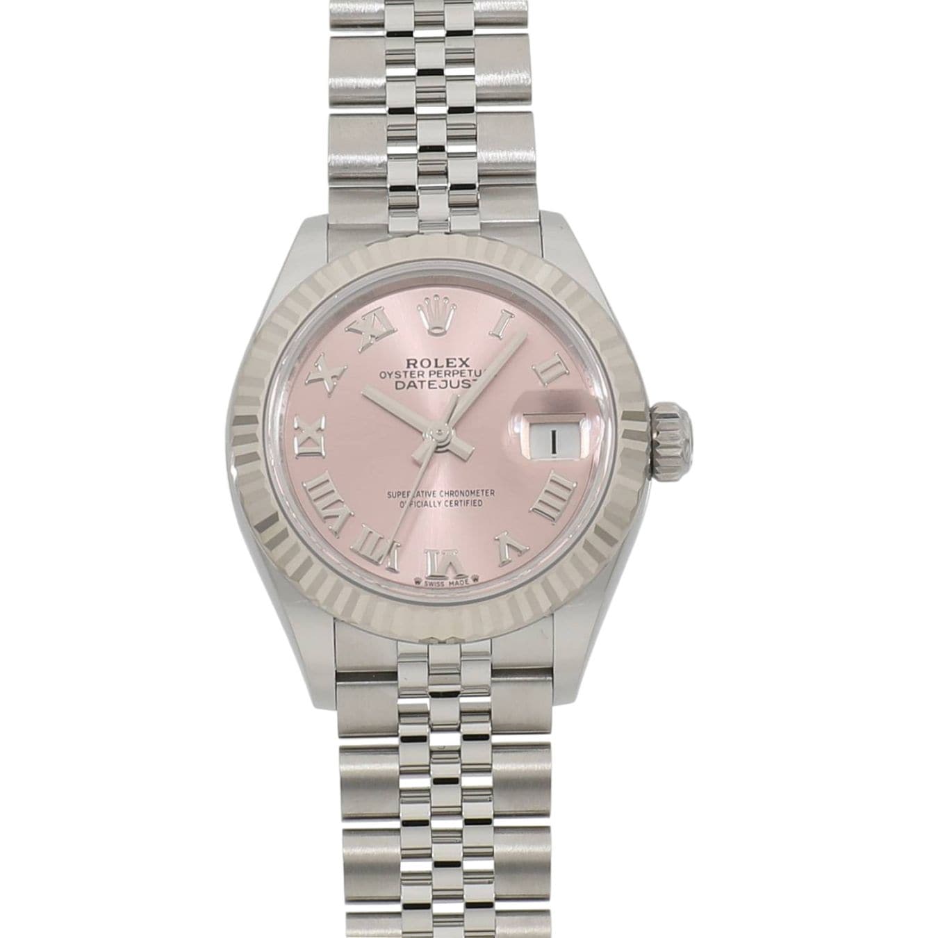 [新品]ロレックス レディ デイトジャスト 28 279174 ピンクローマ レディース