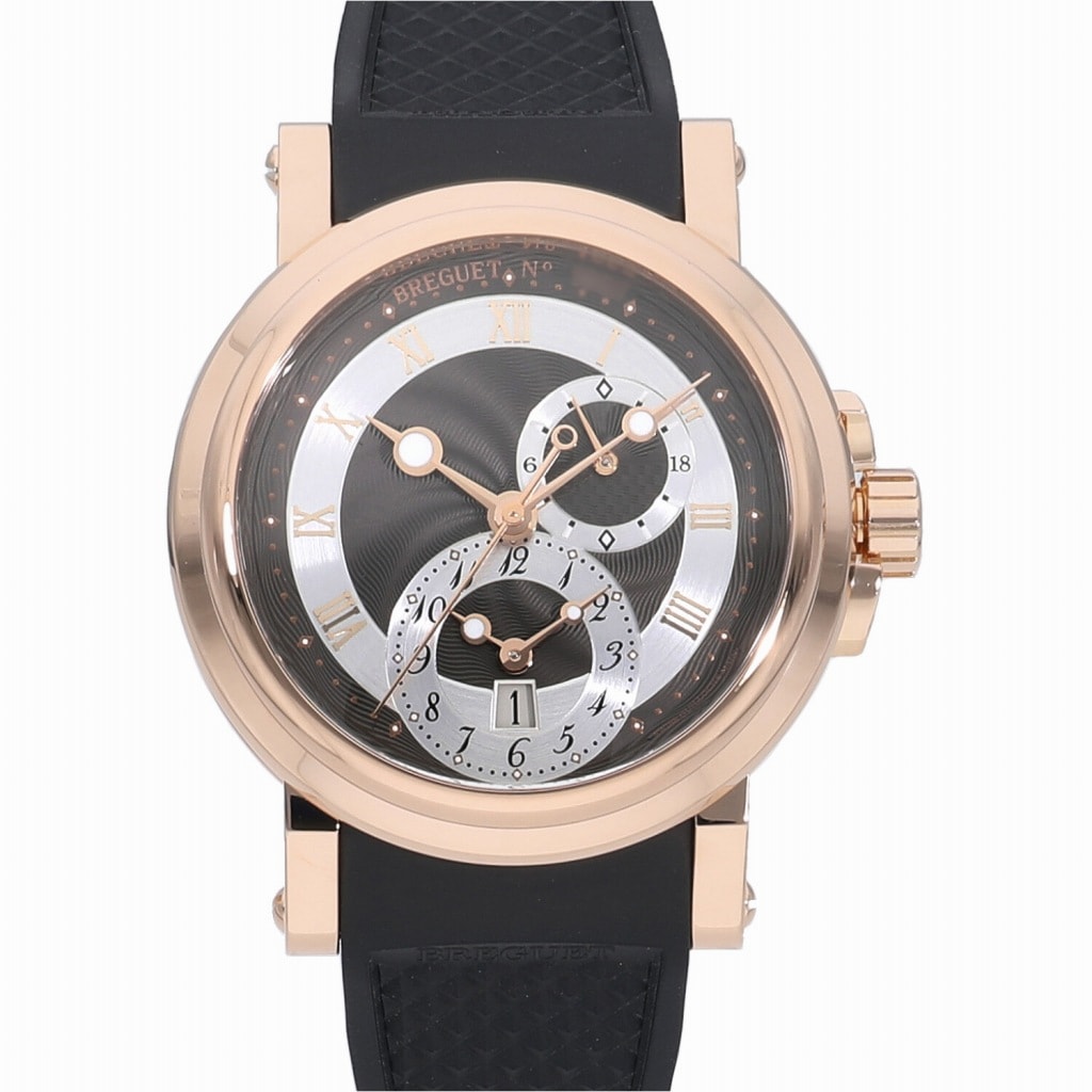 [中古]ブレゲ マリーン GMT グレー×シルバー 5857BR/Z2/5ZU メンズ