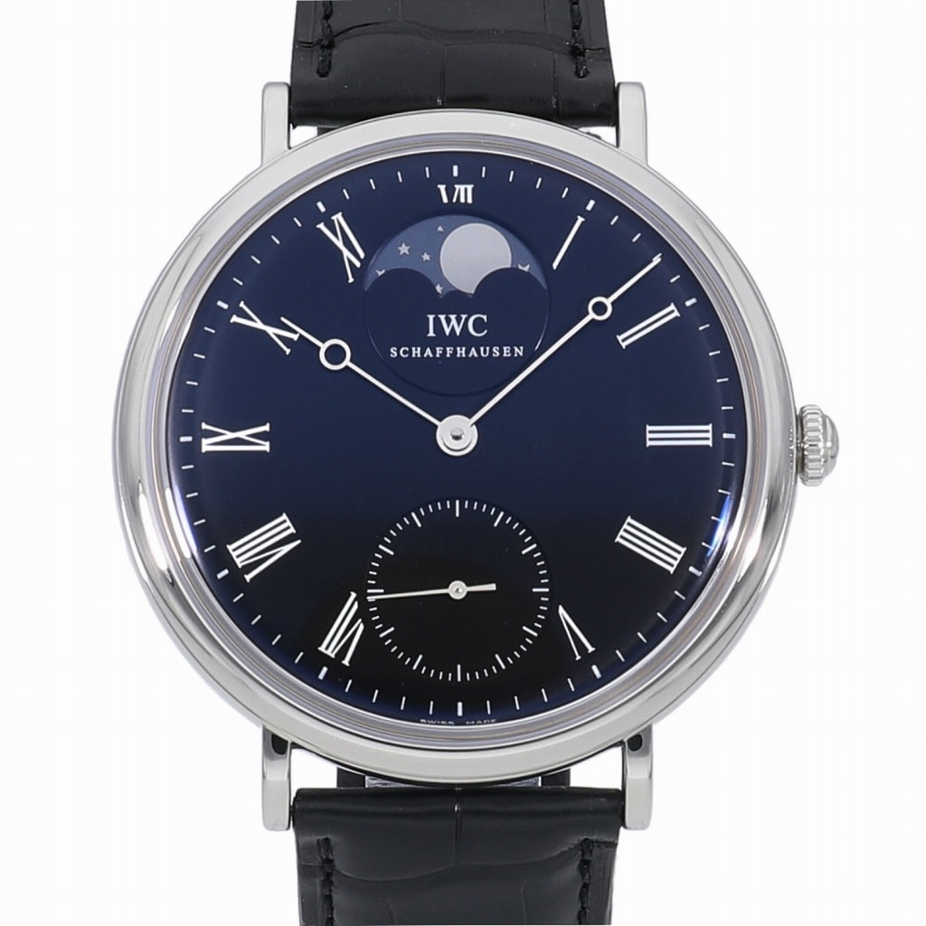 [未使用]IWC ヴィンテージ ポートフィノ ハンドワインド ムーンフェイズ ブラック IW544801 メンズ