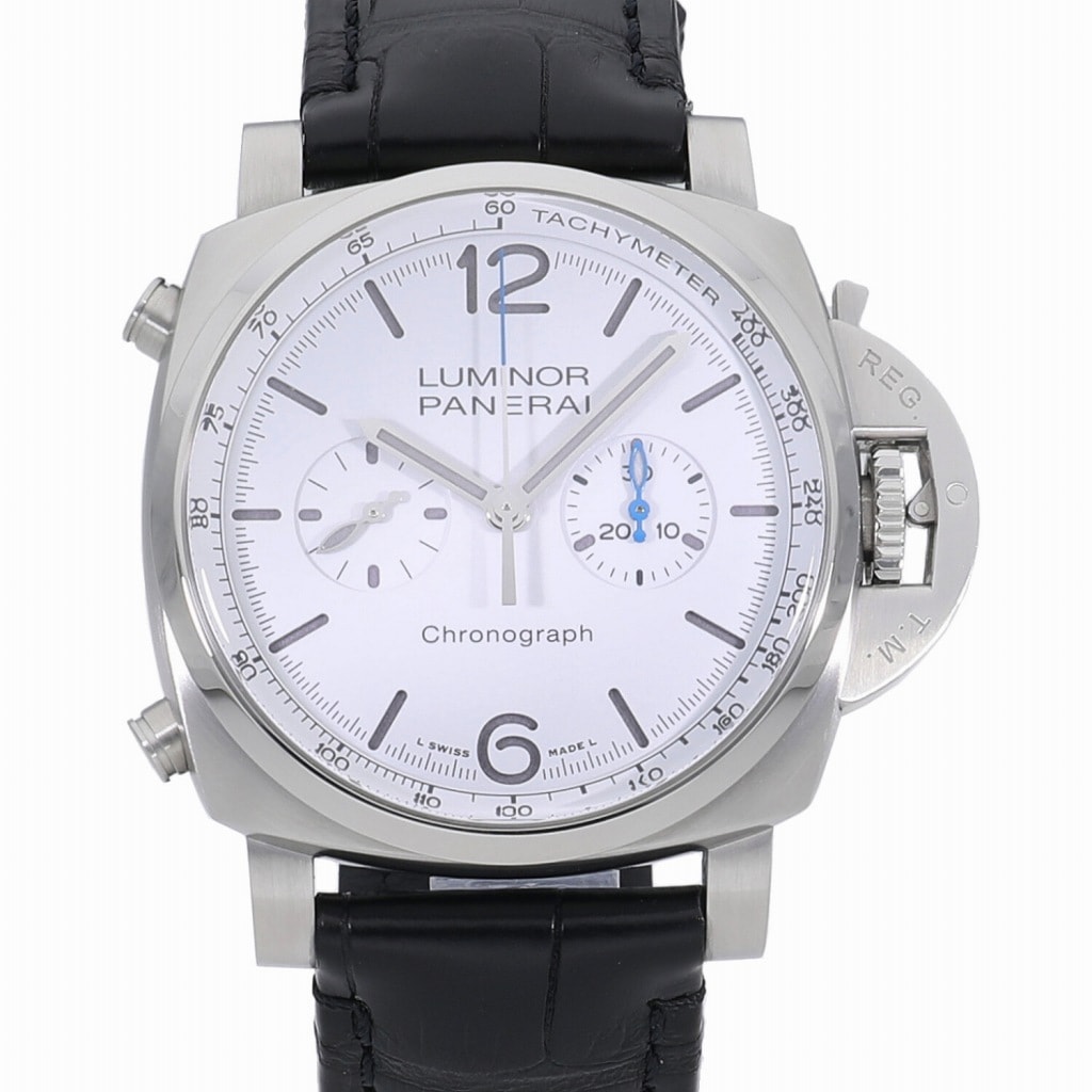 [中古]パネライ ルミノール クロノ ホワイト PAM01218 X番 メンズ