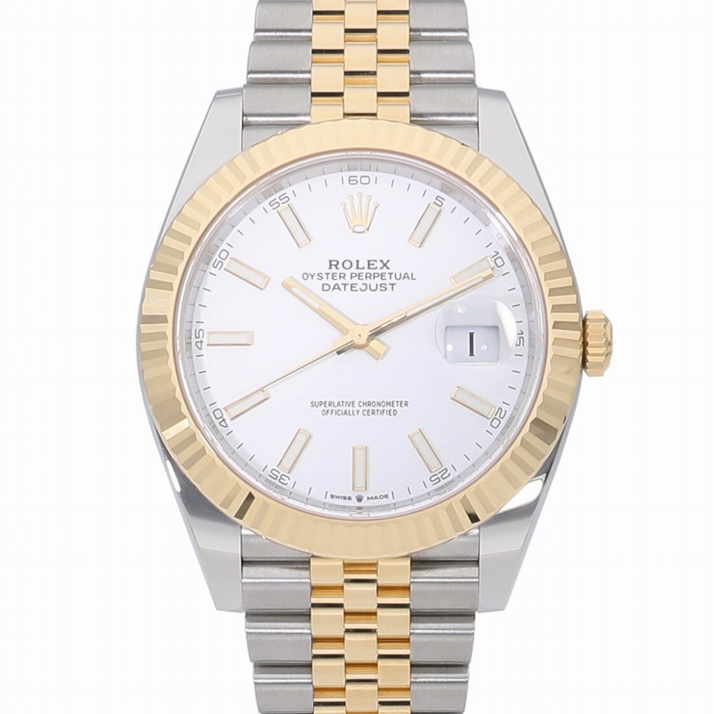 [未使用]ロレックス デイトジャスト 41 ホワイト 126333 ランダム メンズ