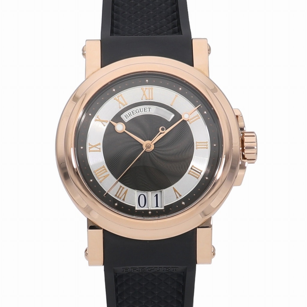 [中古]ブレゲ マリーンII ラージデイト ブラック 5817BR/Z2/5V8 メンズ