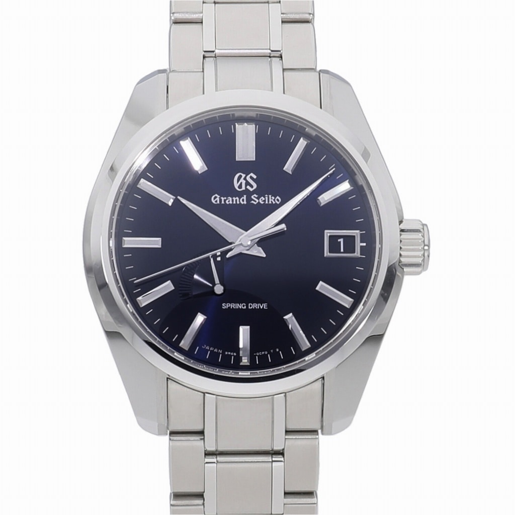 [中古]セイコー グランドセイコー ヘリテージコレクション スプリングドライブ パワーリザーブ マスターショップ限定 ブルー SBGA375 / 9R65-0CV0 メンズ