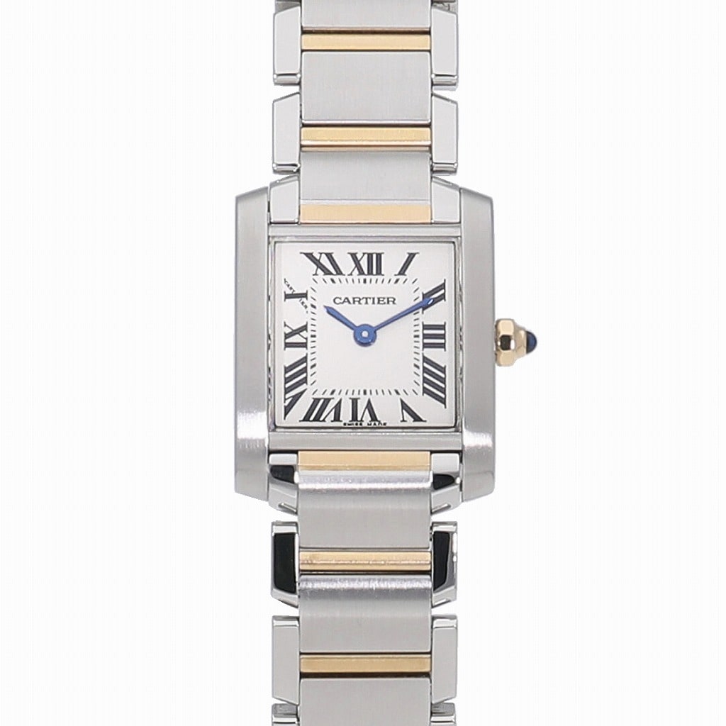 [中古]カルティエ タンクフランセーズ SM アイボリー W51007Q4 レディース